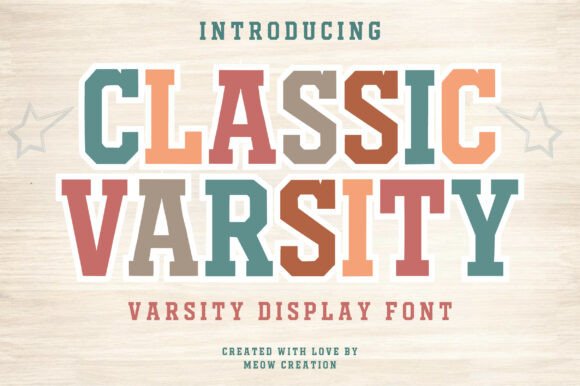 Classic Varsity: A Font That Carries the Weight of a Championship Banner
