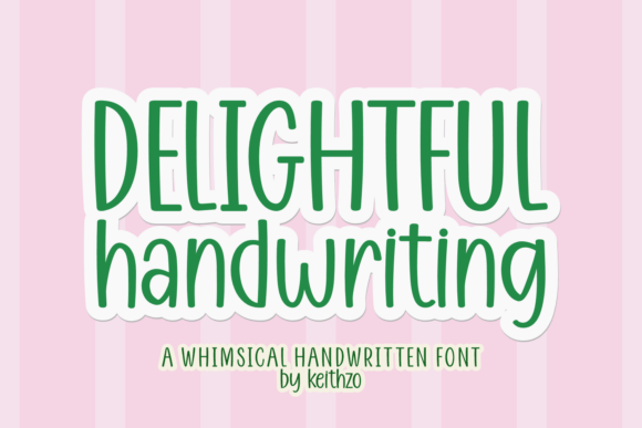 Delightful Handwriting: A Retro Font for Modern Projects