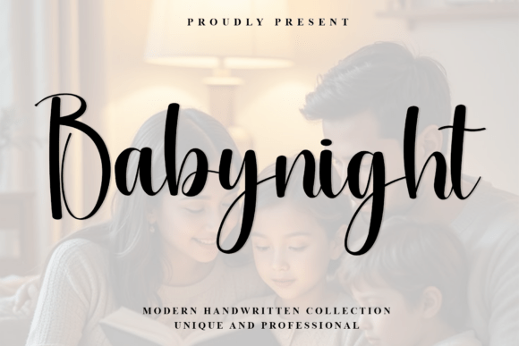Discover Babynight: A Font with Flowing Elegance