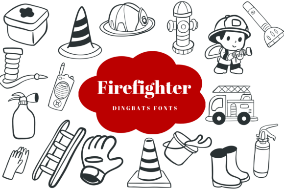 Firefighter: The Sketch-Style Dingbats Font for Bold Creators