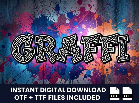 Graffi: The Maze-Like Display Font for Bold Branding