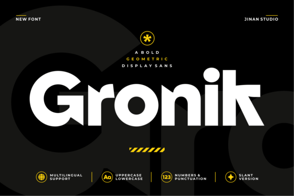 Gronik: A Modern Typeface for Bold Visual Identities