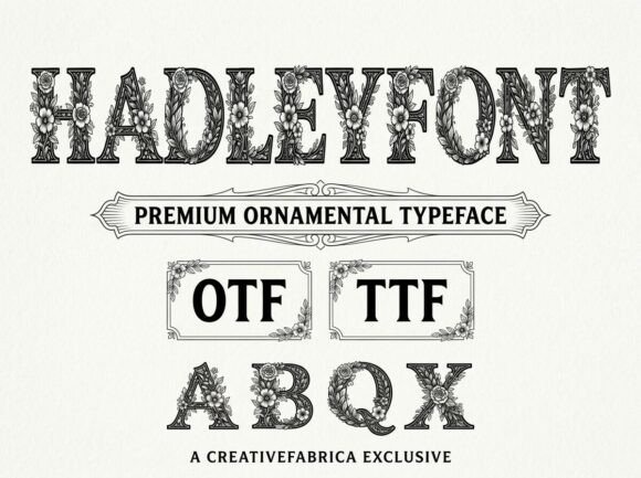 Hadley: Crafting Timeless Brand Identity with Ornamental Type