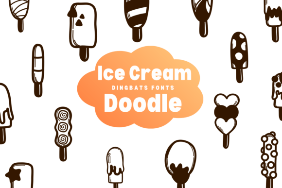 Ice Cream Doodle: A Playful Dingbats Font for Creative Projects