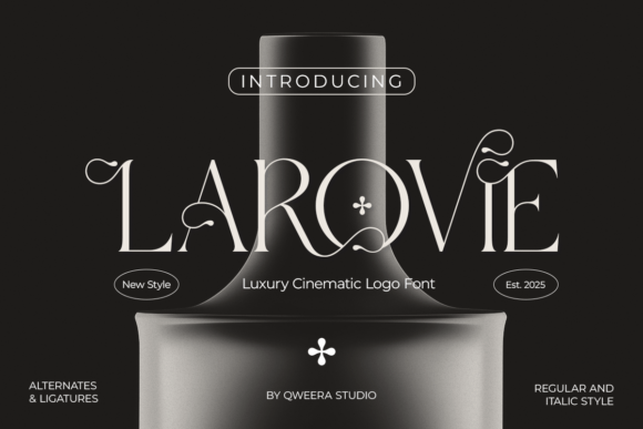 Larovie: Crafting Visual Drama with Cinematic Serif Elegance