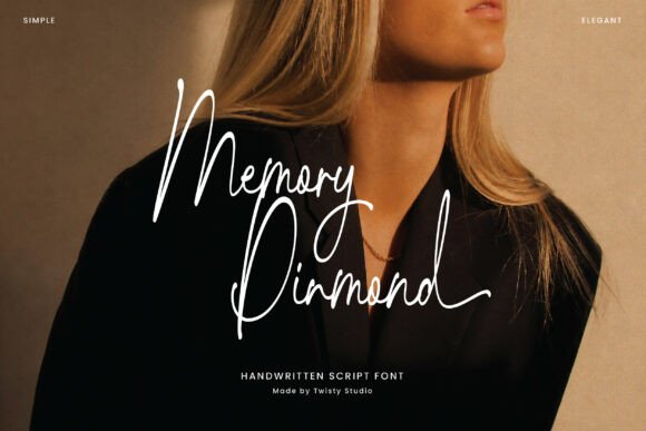 Memory Diamond: A Handwritten Font for Modern Sophistication