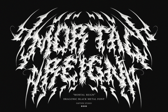 Mortal Reign Black Metal Font: Commanding Chaos in Design