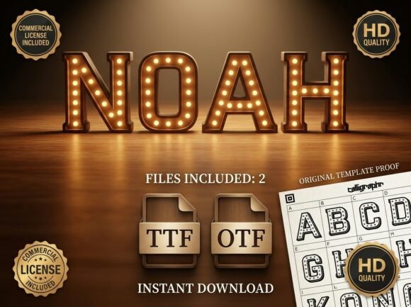 Noah: The Marquee Display Font for Modern Storytellers