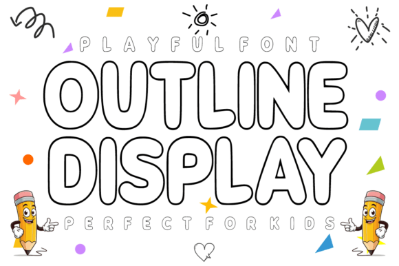 Outline Display: A Modern, Playful Font for Creative Projects