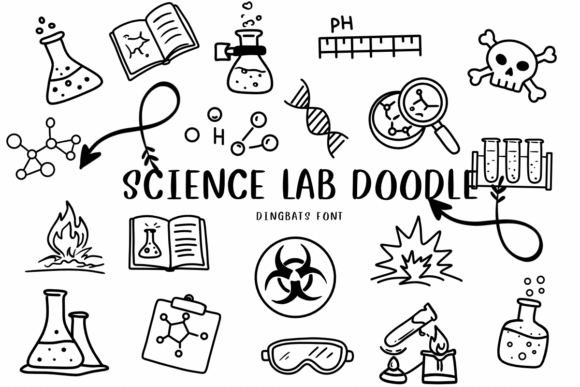Science Lab Doodle: The Sketchy Typeface for Creative Projects