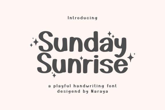 Sunday Sunrise: A Playful Font for Modern Design