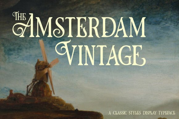 The Amsterdam Vintage: A Stylish Serif for Timeless Design