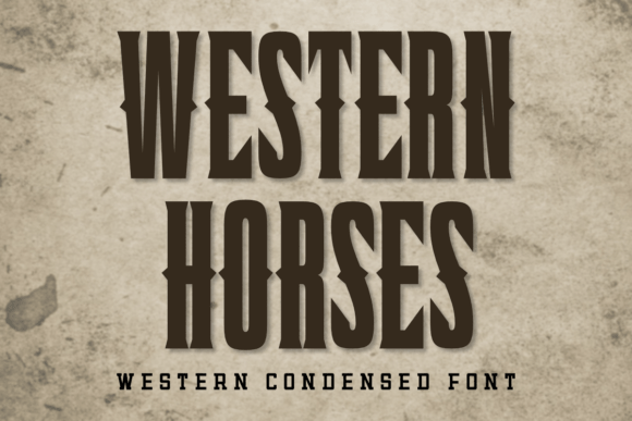 Western Horses: A Bold Font for Modern, Impactful Designs